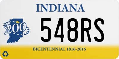 IN license plate 548RS