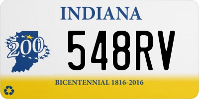 IN license plate 548RV