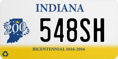 IN license plate 548SH