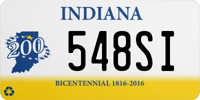 IN license plate 548SI