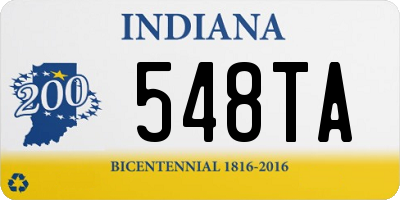 IN license plate 548TA