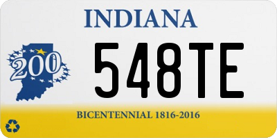 IN license plate 548TE