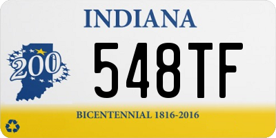 IN license plate 548TF