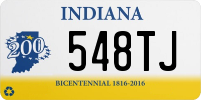 IN license plate 548TJ