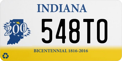 IN license plate 548TO