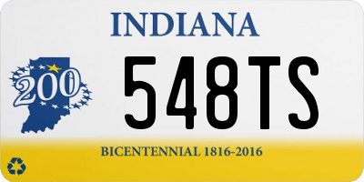 IN license plate 548TS