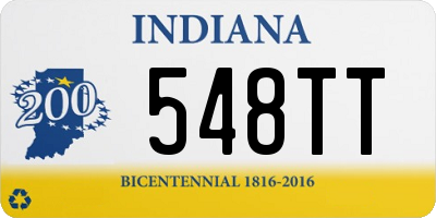 IN license plate 548TT