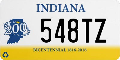 IN license plate 548TZ