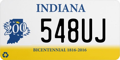 IN license plate 548UJ