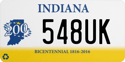 IN license plate 548UK