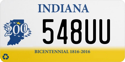 IN license plate 548UU