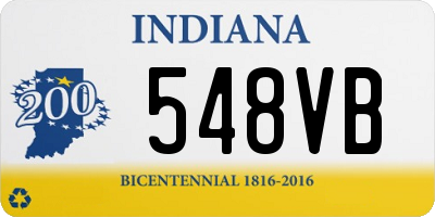 IN license plate 548VB