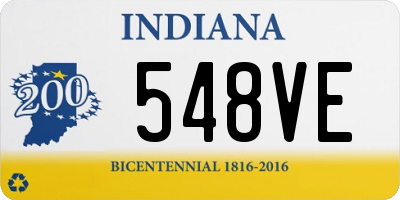 IN license plate 548VE