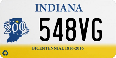 IN license plate 548VG