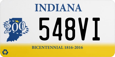 IN license plate 548VI