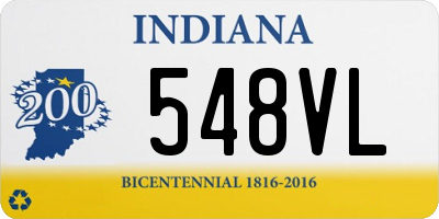 IN license plate 548VL