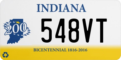 IN license plate 548VT