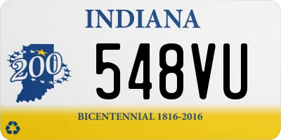 IN license plate 548VU