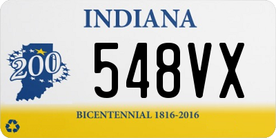 IN license plate 548VX