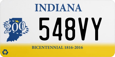IN license plate 548VY