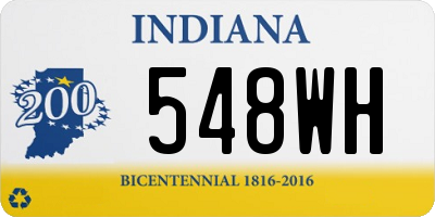IN license plate 548WH