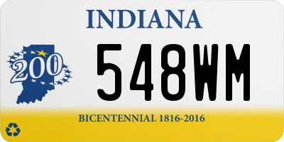 IN license plate 548WM