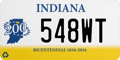 IN license plate 548WT