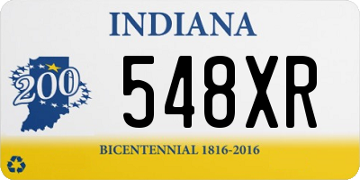 IN license plate 548XR