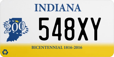 IN license plate 548XY