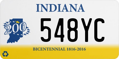 IN license plate 548YC