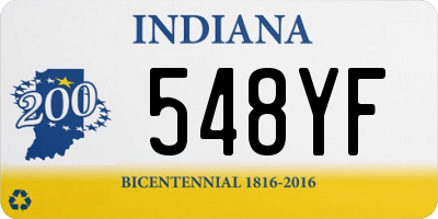 IN license plate 548YF