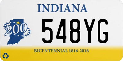 IN license plate 548YG