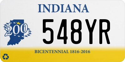 IN license plate 548YR