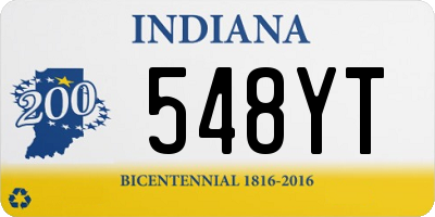IN license plate 548YT
