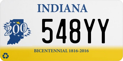 IN license plate 548YY