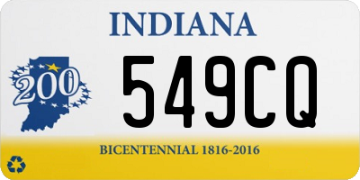 IN license plate 549CQ
