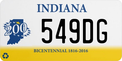 IN license plate 549DG