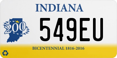 IN license plate 549EU