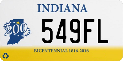 IN license plate 549FL