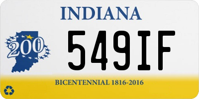 IN license plate 549IF