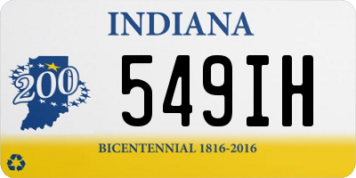 IN license plate 549IH