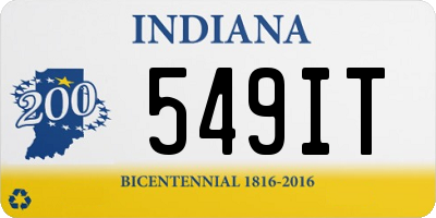 IN license plate 549IT