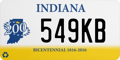 IN license plate 549KB