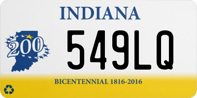 IN license plate 549LQ