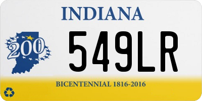 IN license plate 549LR