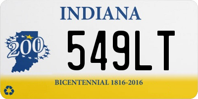 IN license plate 549LT