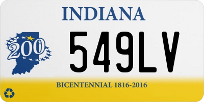 IN license plate 549LV