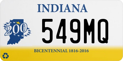 IN license plate 549MQ