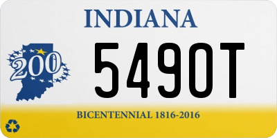 IN license plate 549OT