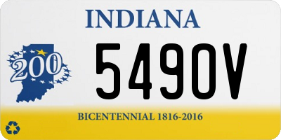 IN license plate 549OV